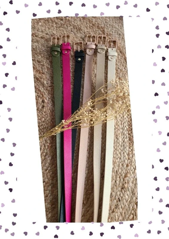 Cinturón de cuero graneado – 100 cm – Talla 44 – Acabado elegante – photo 2